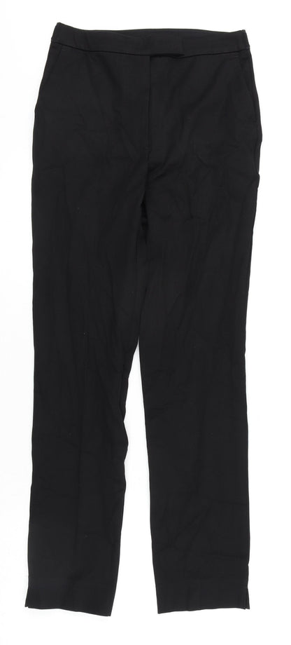 Womens UK Size 8 Marks and Spencer Regular Fit Dress Pants Black Trousers
