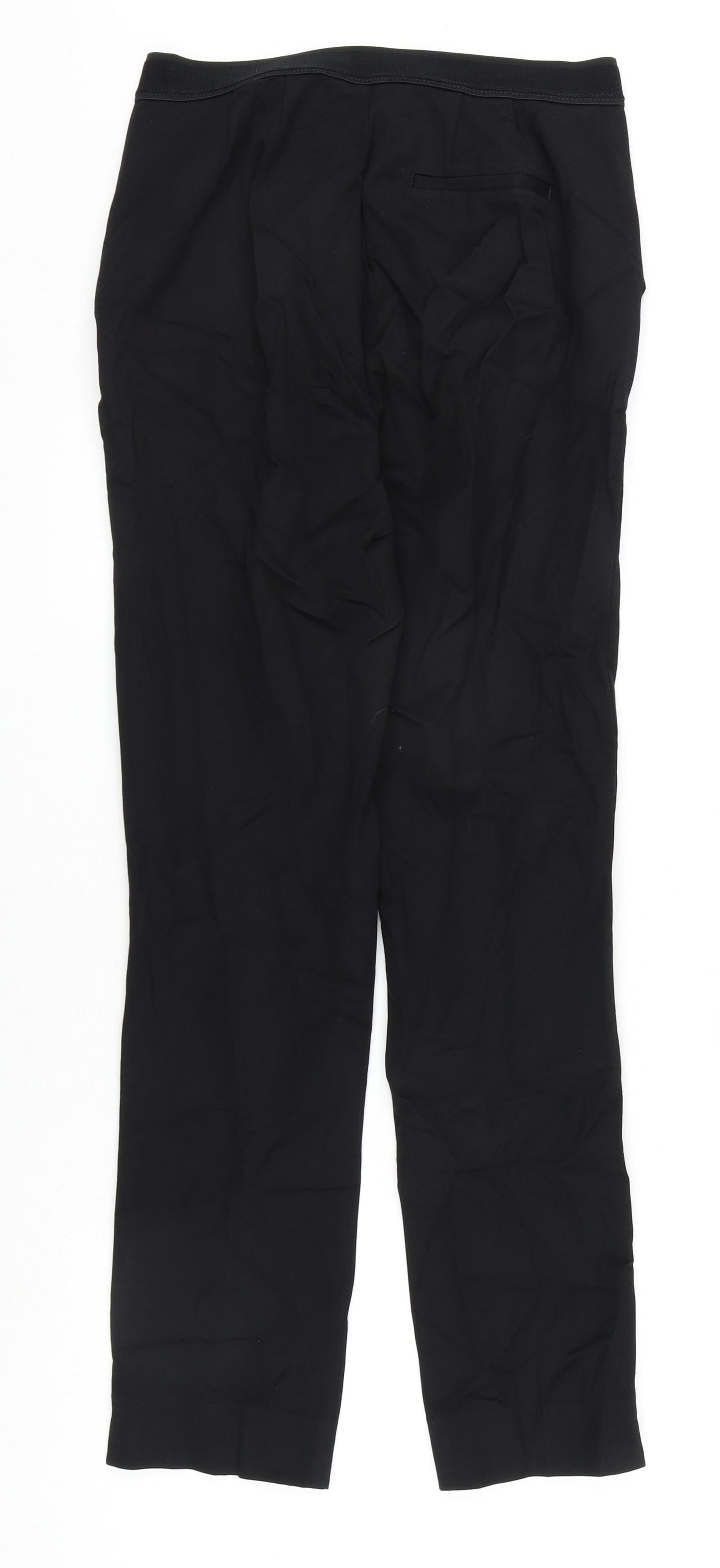 Womens UK Size 8 Marks and Spencer Regular Fit Dress Pants Black Trousers