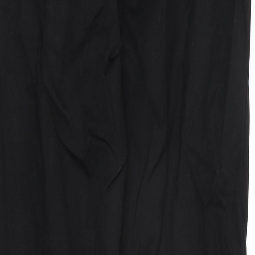 Womens UK Size 8 Marks and Spencer Regular Fit Dress Pants Black Trousers