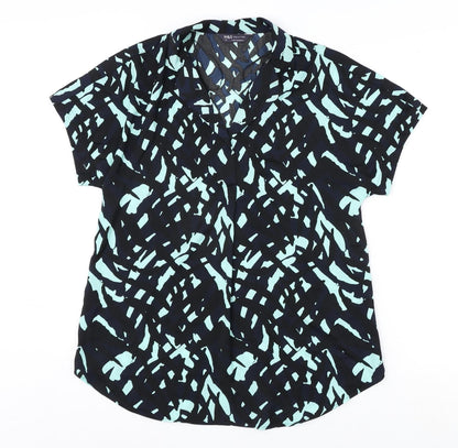 Womens UK Size 8 Marks and Spencer Blue Basic Blouse
