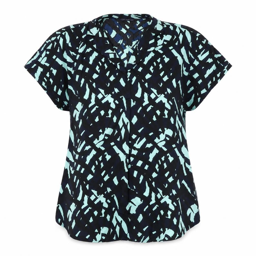 Womens UK Size 8 Marks and Spencer Blue Basic Blouse