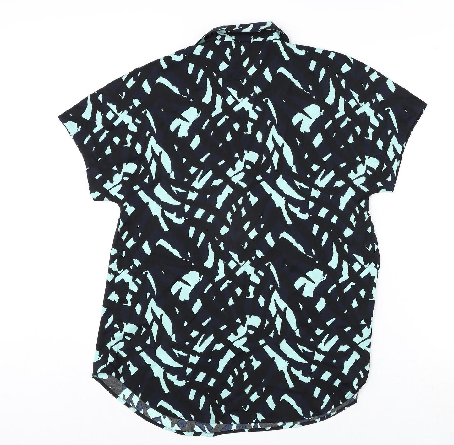 Womens UK Size 8 Marks and Spencer Blue Basic Blouse