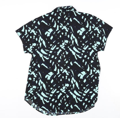 Womens UK Size 8 Marks and Spencer Blue Basic Blouse