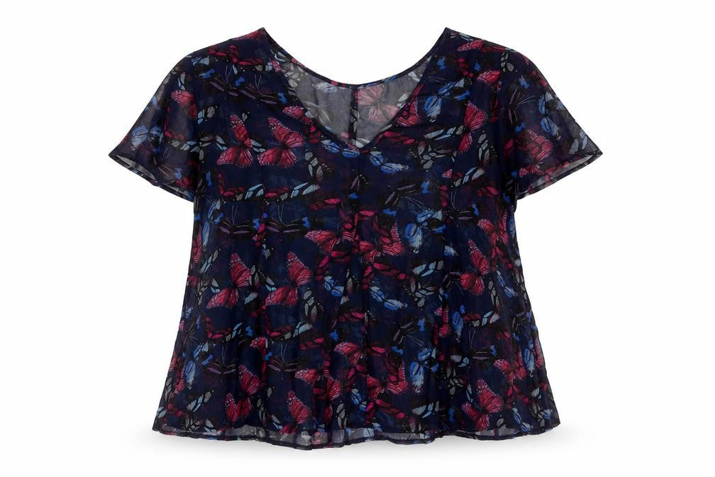 Womens UK Size 14 NEXT Blue Basic Blouse