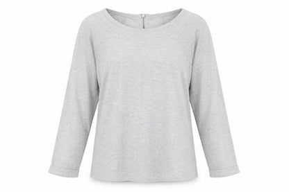 Womens UK Size 12 Warehouse Silver Pullover Jumper