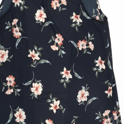 Womens UK Size 10 New Look Blue Kimono Blouse