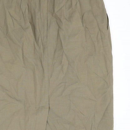 Sag Harbor Womens Green Polyester Straight & Pencil Skirt Size 12 Zip