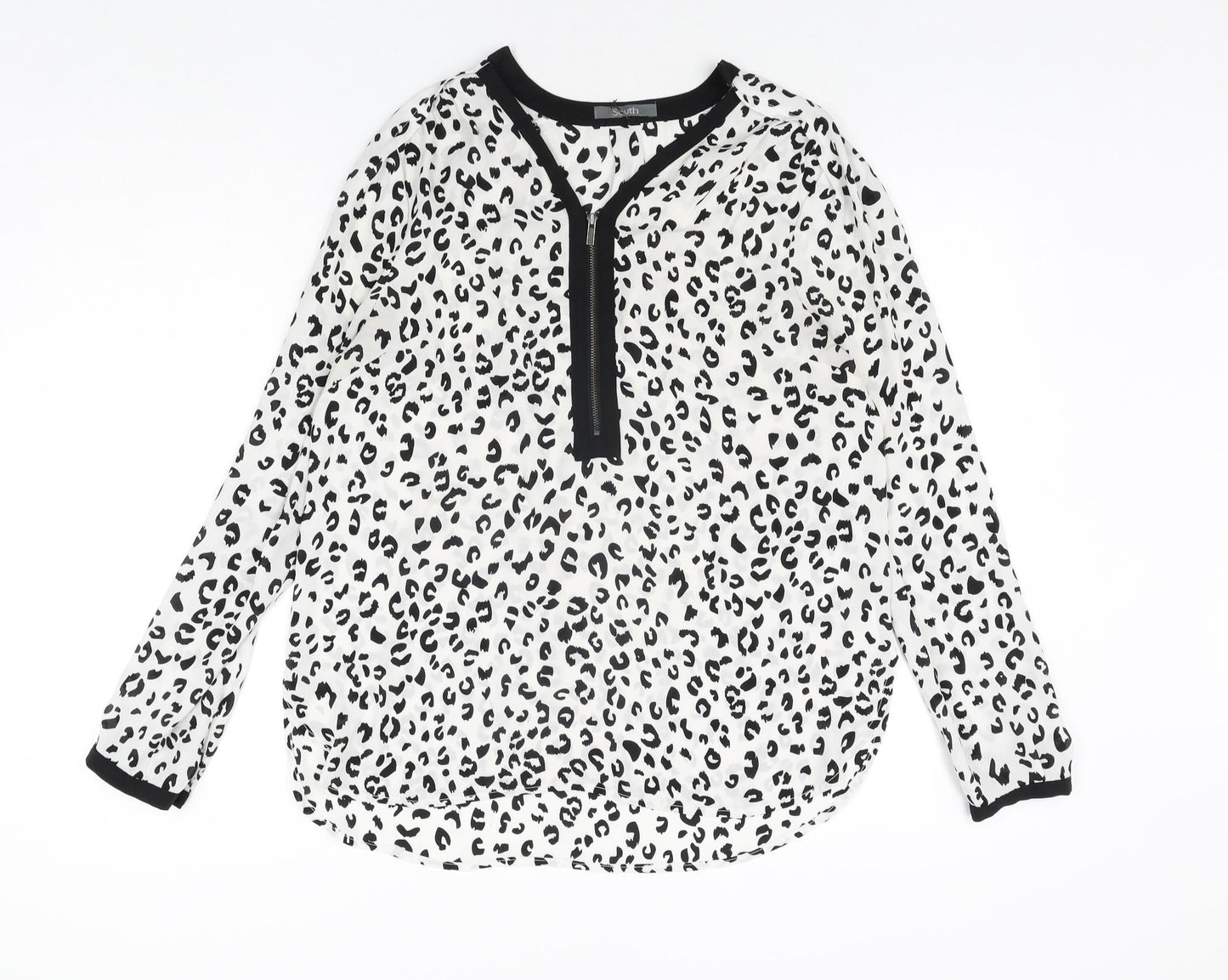 Womens UK Size 12 South White Basic Blouse
