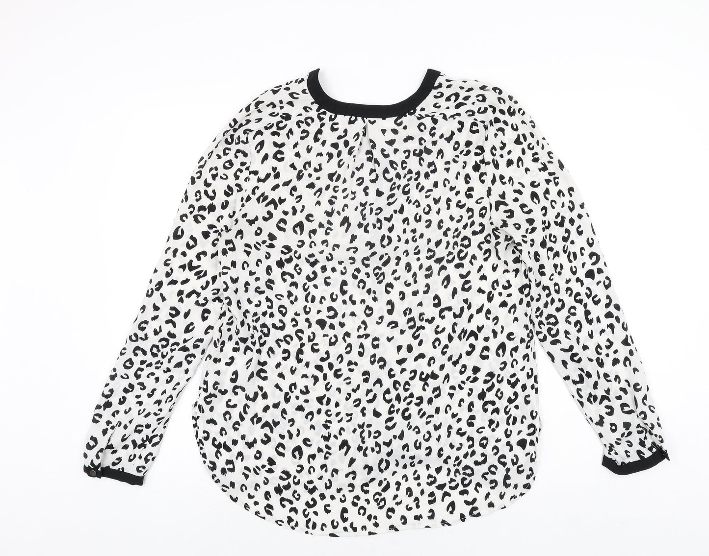 Womens UK Size 12 South White Basic Blouse