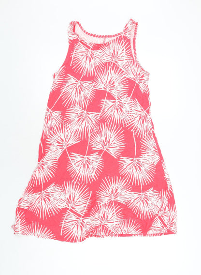 Gap Womens Pink Geometric Viscose A-Line Size S Scoop Neck Pullover