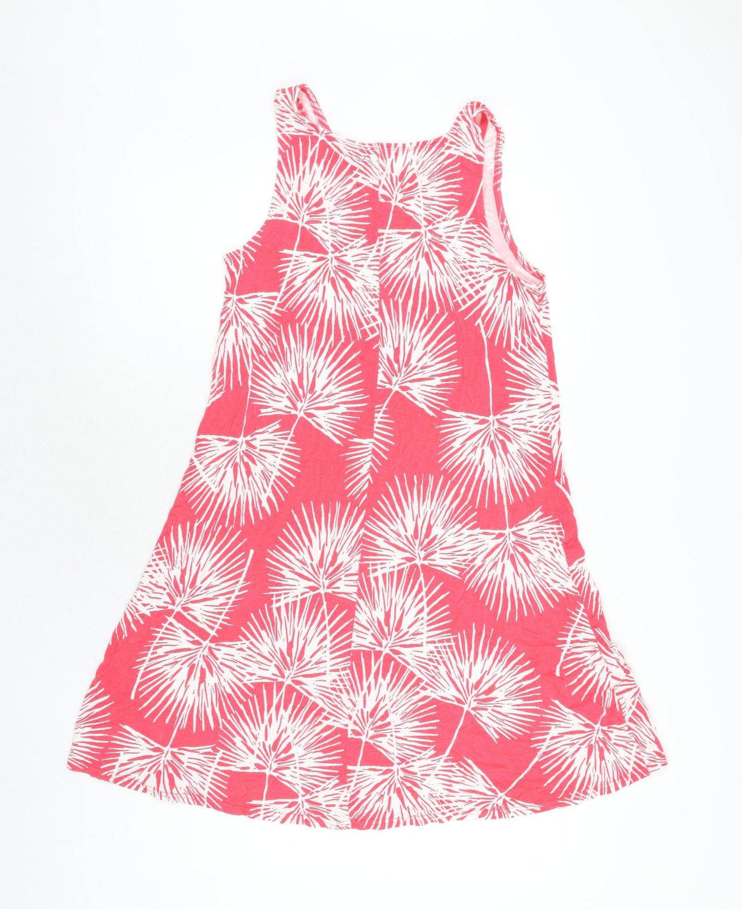 Gap Womens Pink Geometric Viscose A-Line Size S Scoop Neck Pullover