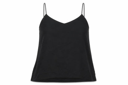 H&M Womens Black Polyester Basic Blouse Size 8 Scoop Neck
