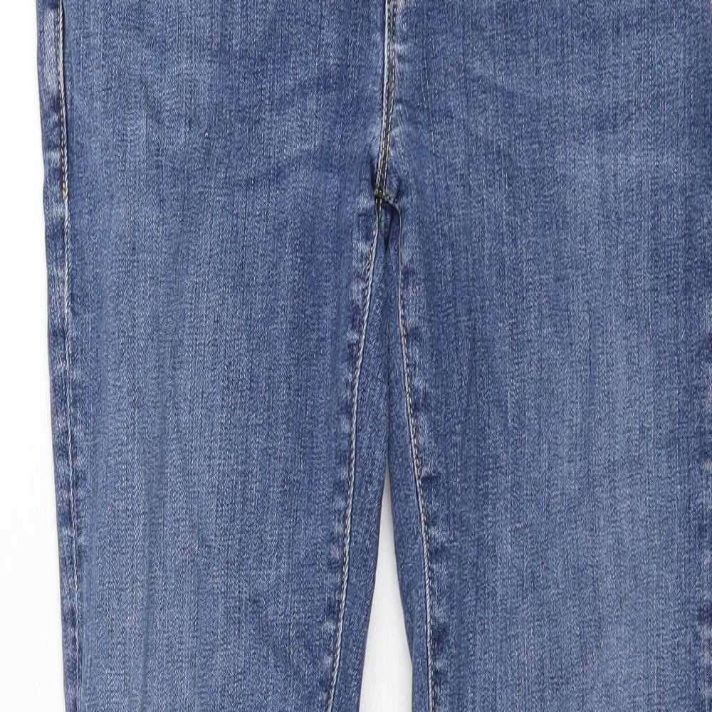 AUBIN & WILLS Mens Blue Cotton Skinny Jeans Size 32 in L31 in Regular Zip