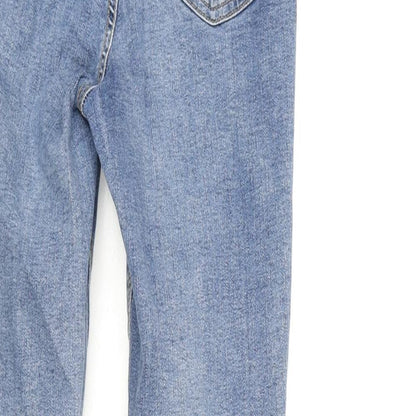 Denim & Co. Womens Blue Cotton Skinny Jeans Size 6 L25 in Regular Zip