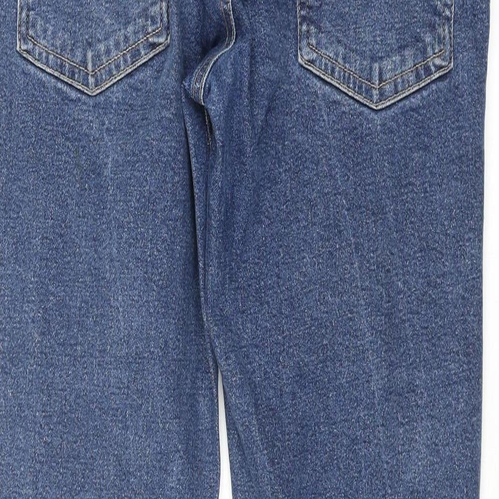 Denim & Co. Mens Blue Cotton Tapered Jeans Size 32 in L33 in Regular Button