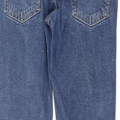 Denim & Co. Mens Blue Cotton Tapered Jeans Size 32 in L33 in Regular Button