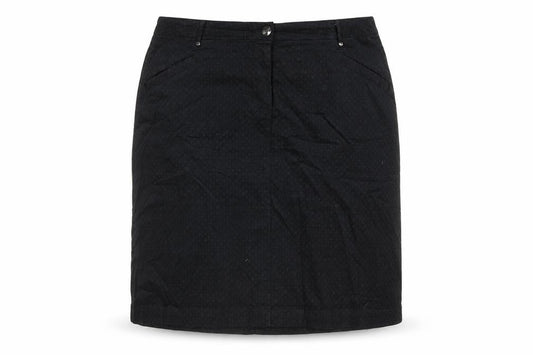 Per Una Womens Black Geometric Cotton Straight & Pencil Skirt Size 20 Zip