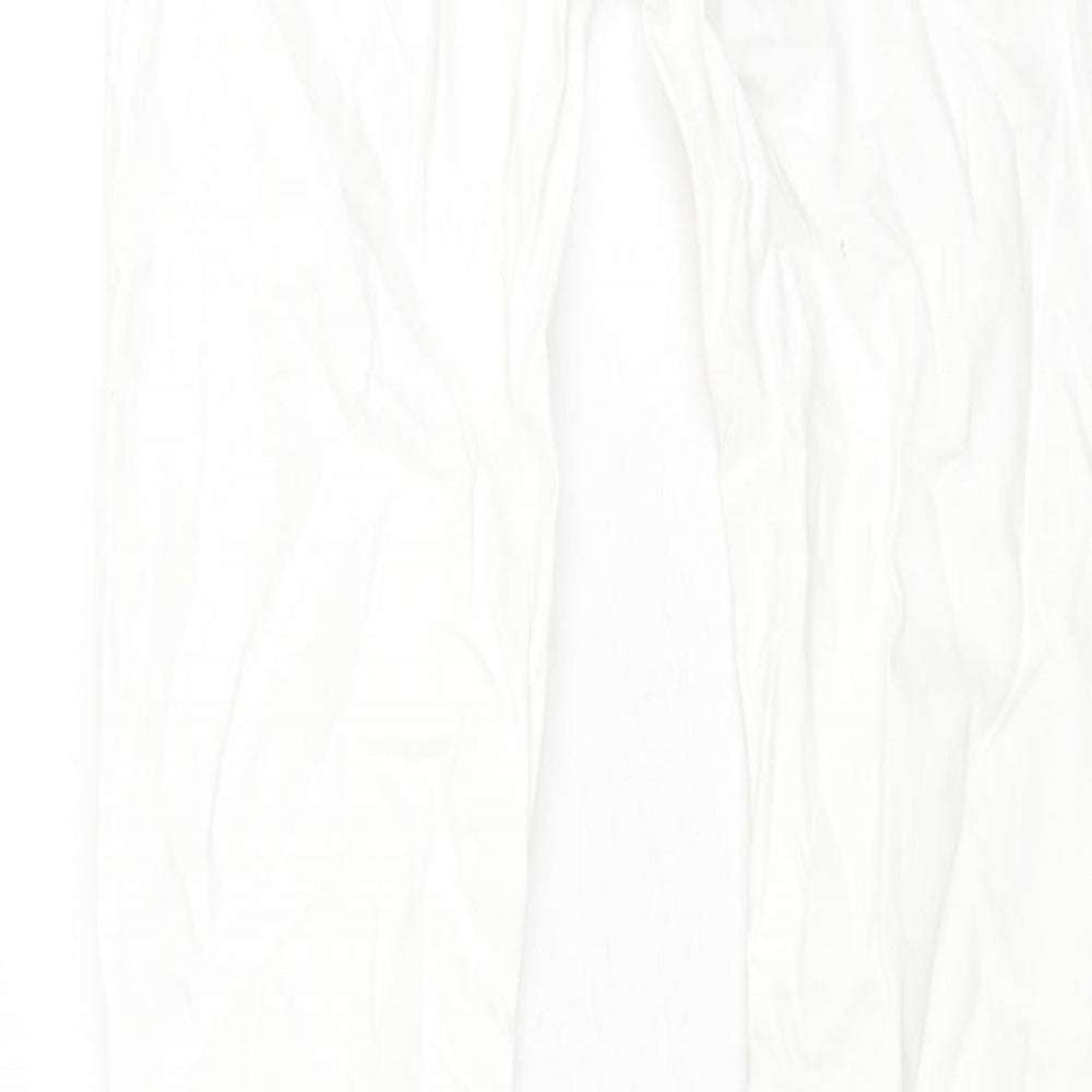 Mexx Womens White Cotton Straight Jeans Size 10 L31 in Regular Zip