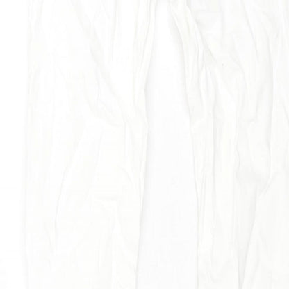 Mexx Womens White Cotton Straight Jeans Size 10 L31 in Regular Zip