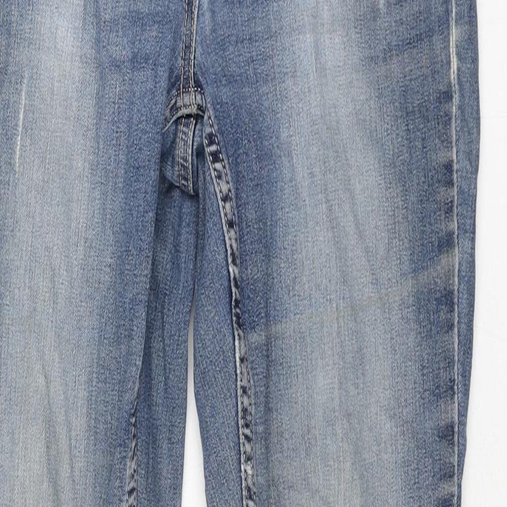 NEXT Womens Blue Cotton Skinny Jeans Size 30 in L29 in Regular Zip