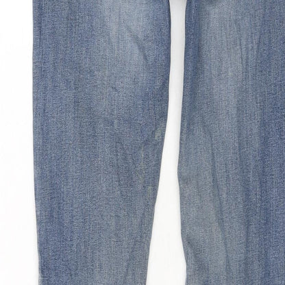 NEXT Womens Blue Cotton Skinny Jeans Size 30 in L29 in Regular Zip