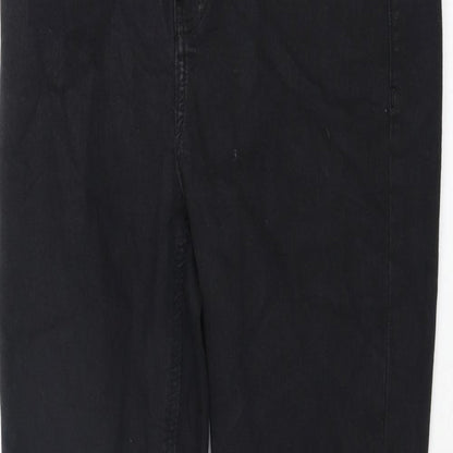 Topshop Womens Black Cotton Skinny Jeans Size 30 in L30 in Regular Zip