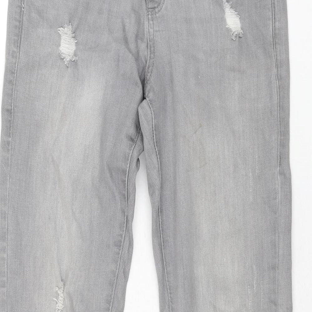 Denim & Co. Womens Green Cotton Skinny Jeans Size 6 L27 in Regular Zip