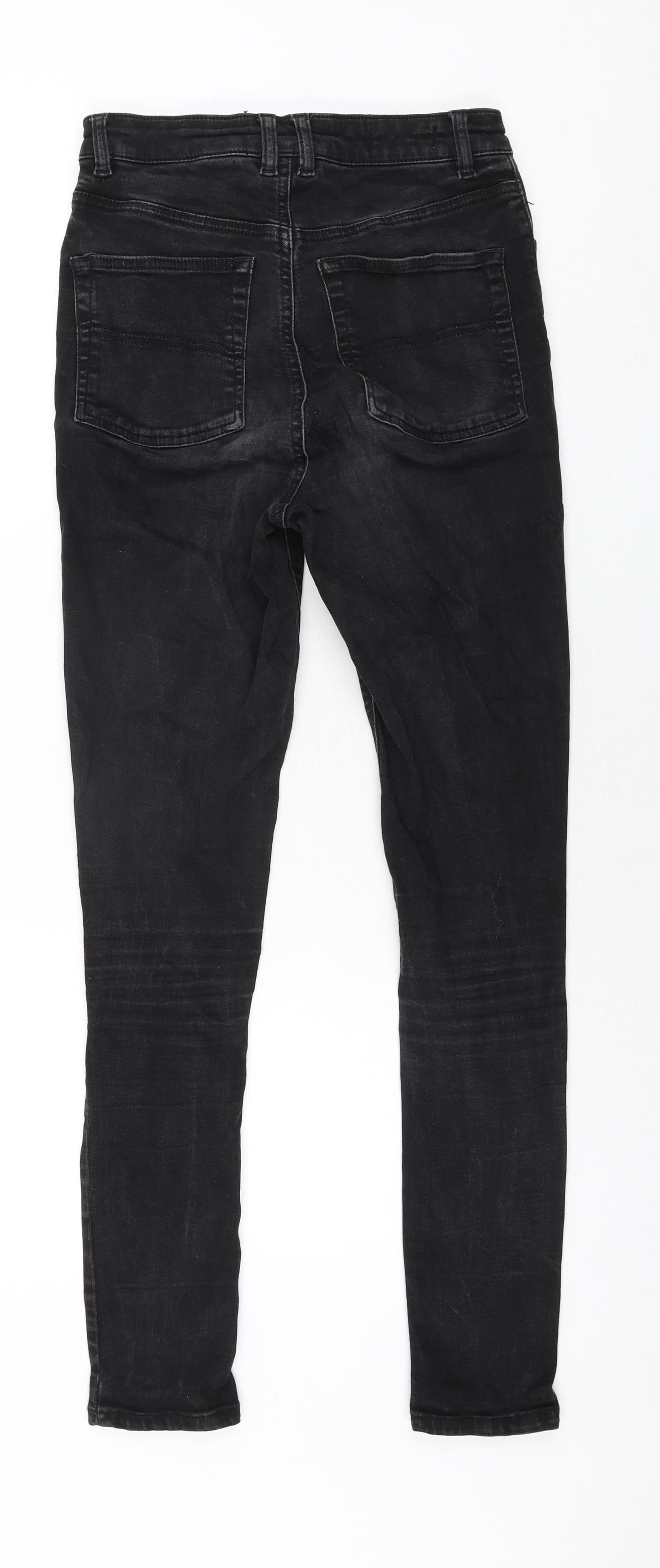 COLLUSION Womens Black Cotton Skinny Jeans Size 28 in L34 in Regular Zip