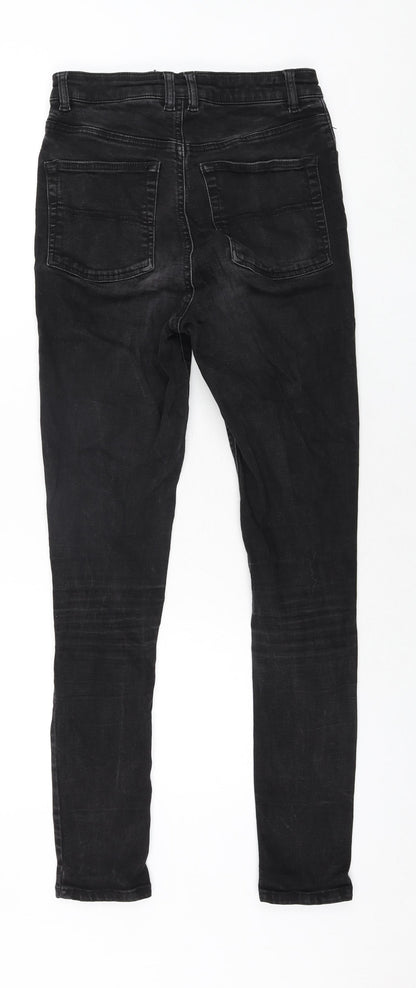 COLLUSION Womens Black Cotton Skinny Jeans Size 28 in L34 in Regular Zip