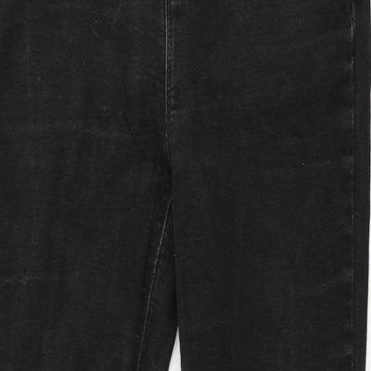 COLLUSION Womens Black Cotton Skinny Jeans Size 28 in L34 in Regular Zip