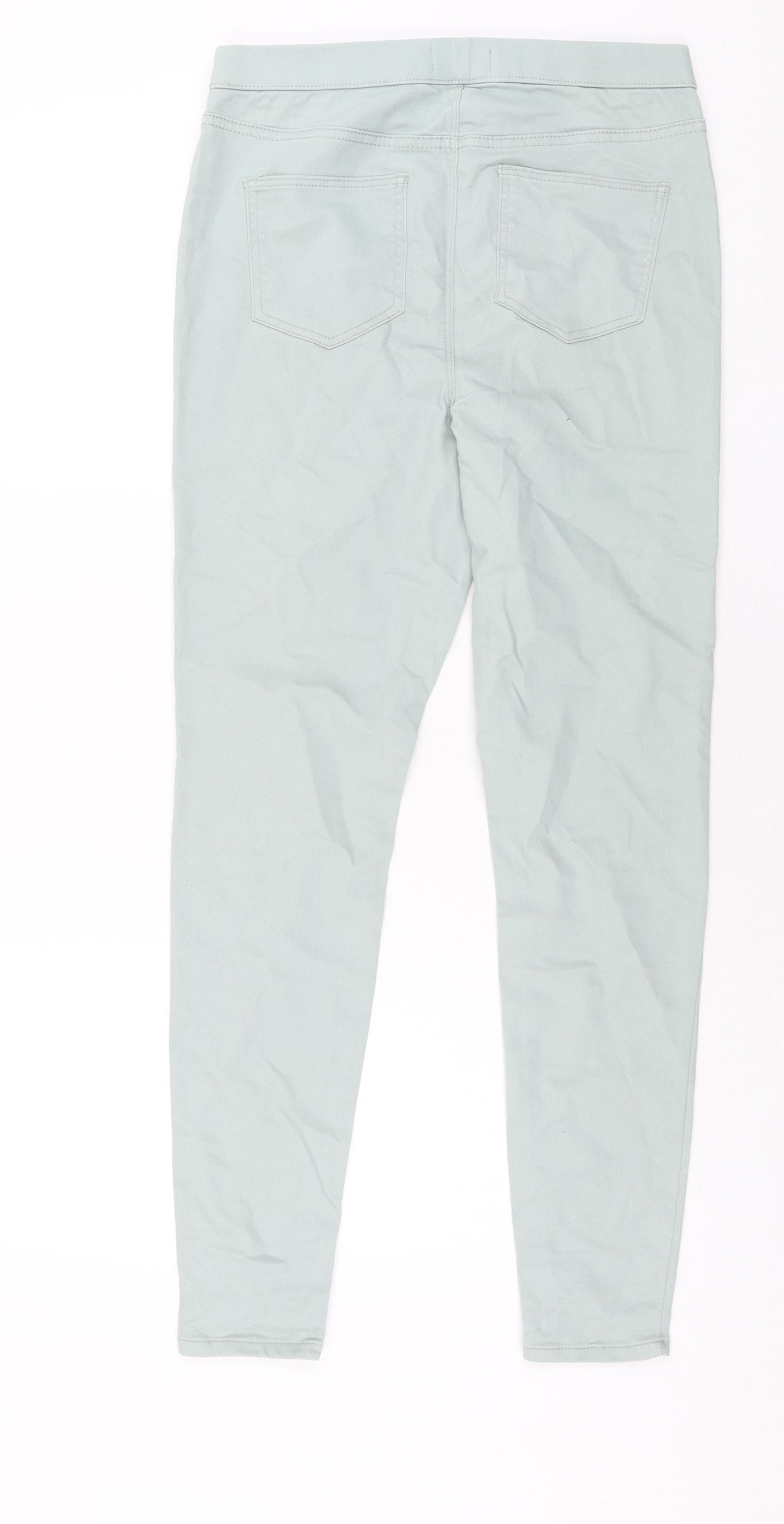 Womens UK Size 10 Papaya Regular Fit Jegging Green Jeans