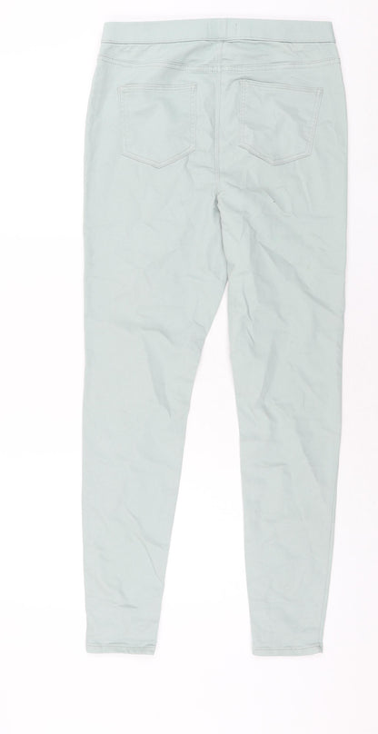 Womens UK Size 10 Papaya Regular Fit Jegging Green Jeans