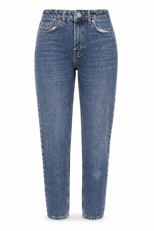 Womens UK Size 26 in Topshop Regular Fit Mom Blue Jeans