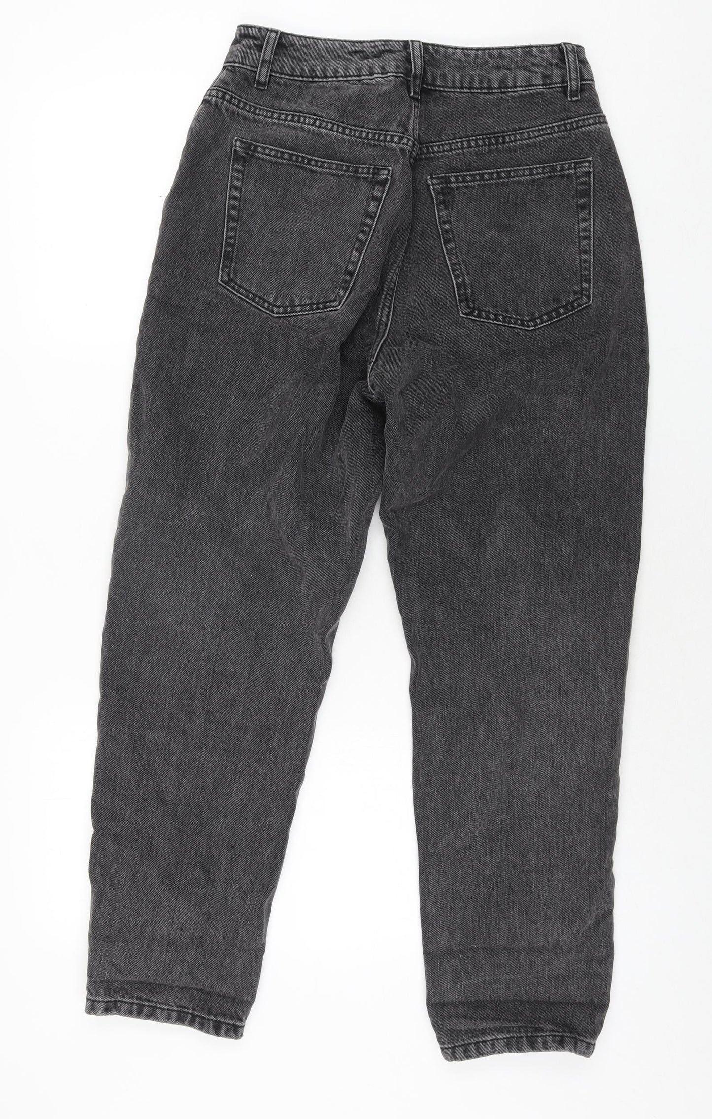 ASOS Womens Grey Cotton Tapered Jeans Size 26 in L28 in Regular Zip