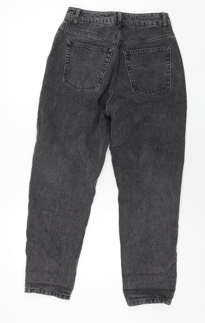 ASOS Womens Grey Cotton Tapered Jeans Size 26 in L28 in Regular Zip