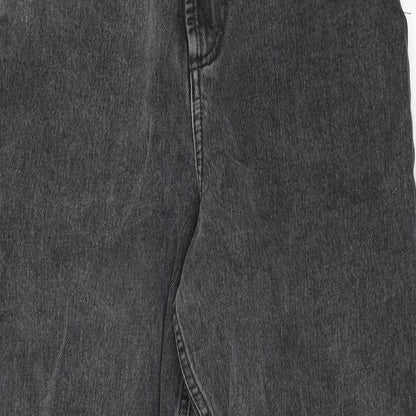 ASOS Womens Grey Cotton Tapered Jeans Size 26 in L28 in Regular Zip