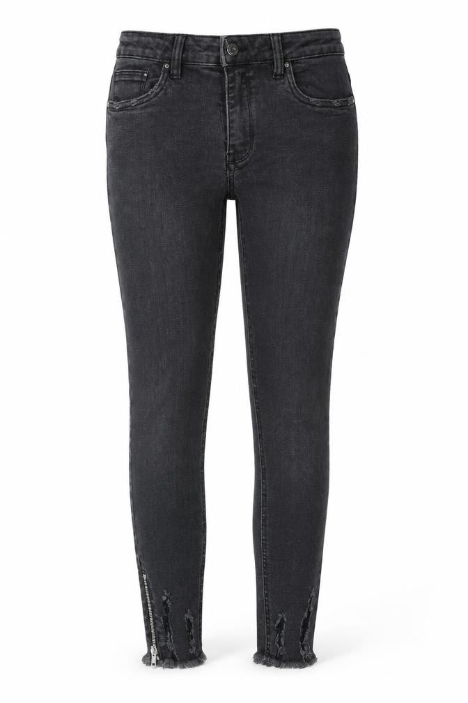 Womens UK Size L Queen Hearts Regular Fit Skinny Grey Jeans