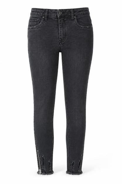 Womens UK Size L Queen Hearts Regular Fit Skinny Grey Jeans