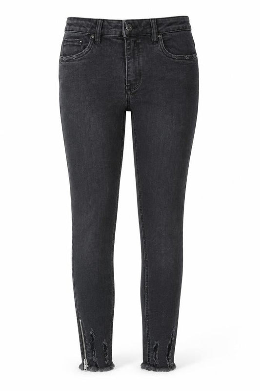 Womens UK Size L Queen Hearts Regular Fit Skinny Grey Jeans
