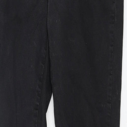 Boohoo Mens Grey Cotton Skinny Jeans Size 30 in L32 in Regular Zip