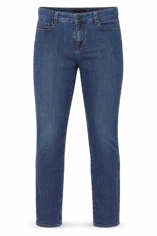 Ann Taylor Womens Blue Cotton Skinny Jeans Size 10 L31 in Regular Zip