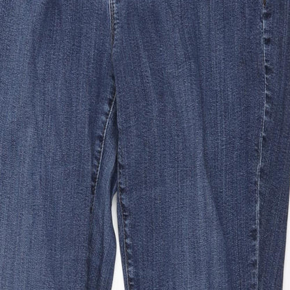 Ann Taylor Womens Blue Cotton Skinny Jeans Size 10 L31 in Regular Zip