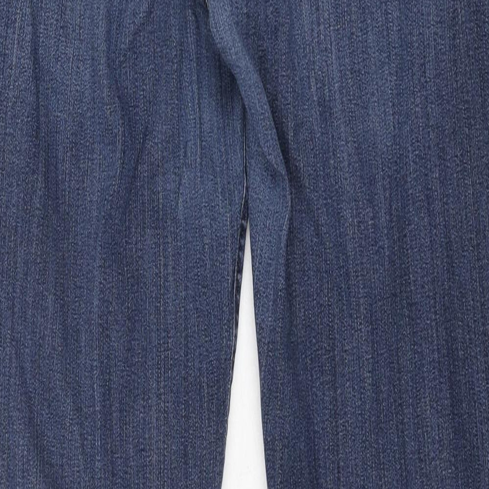Ann Taylor Womens Blue Cotton Skinny Jeans Size 10 L31 in Regular Zip