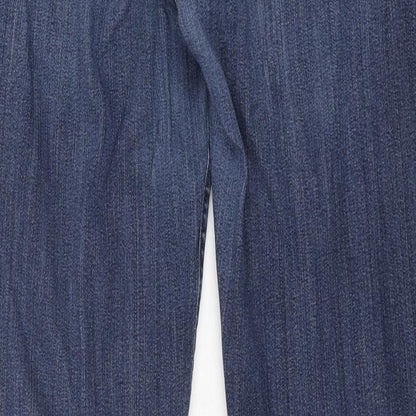 Ann Taylor Womens Blue Cotton Skinny Jeans Size 10 L31 in Regular Zip