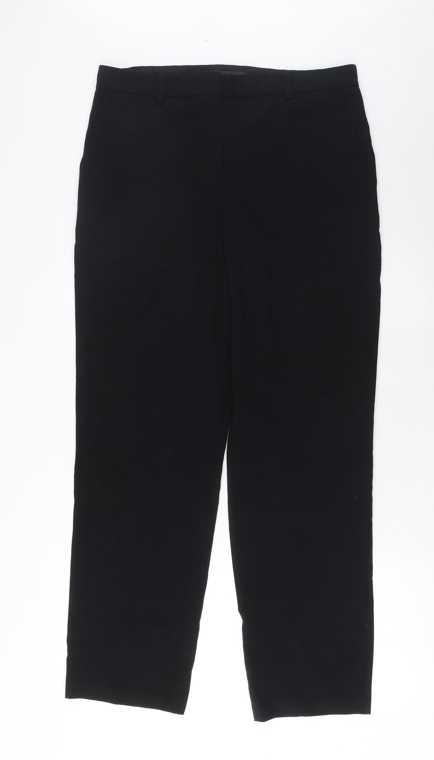 Womens UK Size 12 Marks and Spencer Regular Fit  Black Trousers