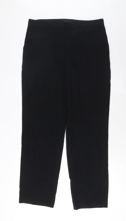 Womens UK Size 12 Marks and Spencer Regular Fit  Black Trousers