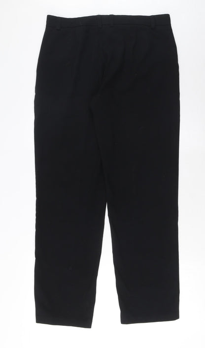 Womens UK Size 12 Marks and Spencer Regular Fit  Black Trousers