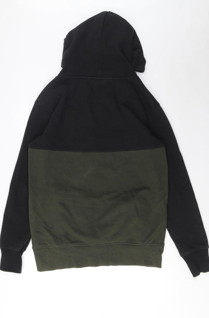 Mens UK Size M SikSilk Green Pullover Hoodie