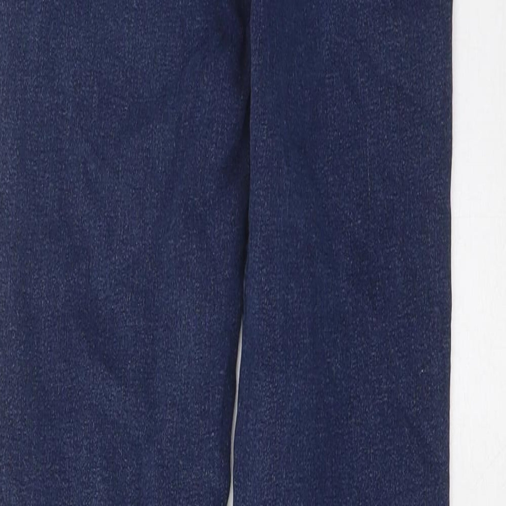 Topshop Womens Blue Cotton Skinny Jeans Size 25 in L32 in Regular Zip - Pockets