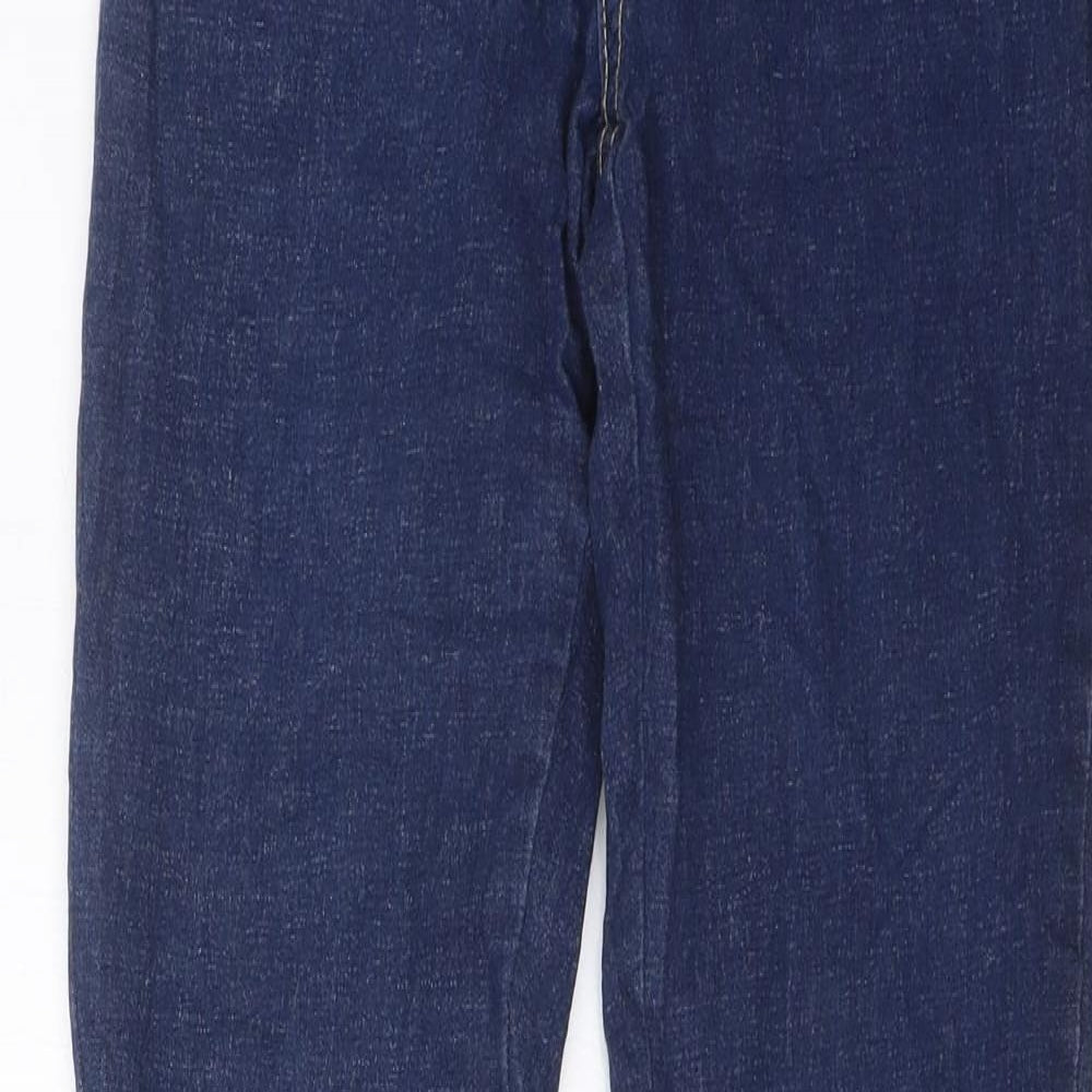 Boohoo Mens Blue Cotton Skinny Jeans Size 30 in L31 in Regular Zip - Pockets